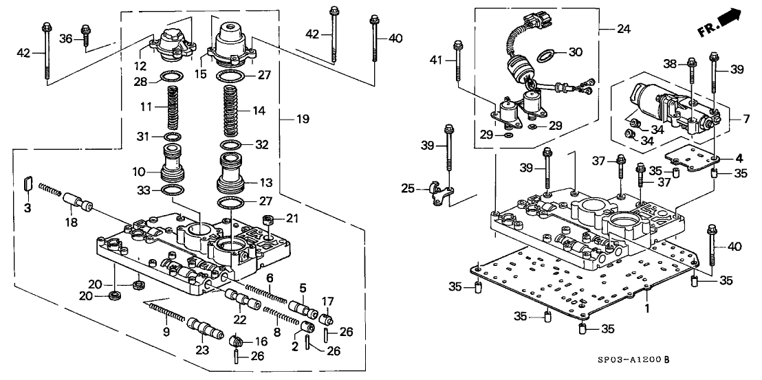 Acura 27413-PY4-000 Plate, Throttle Separating