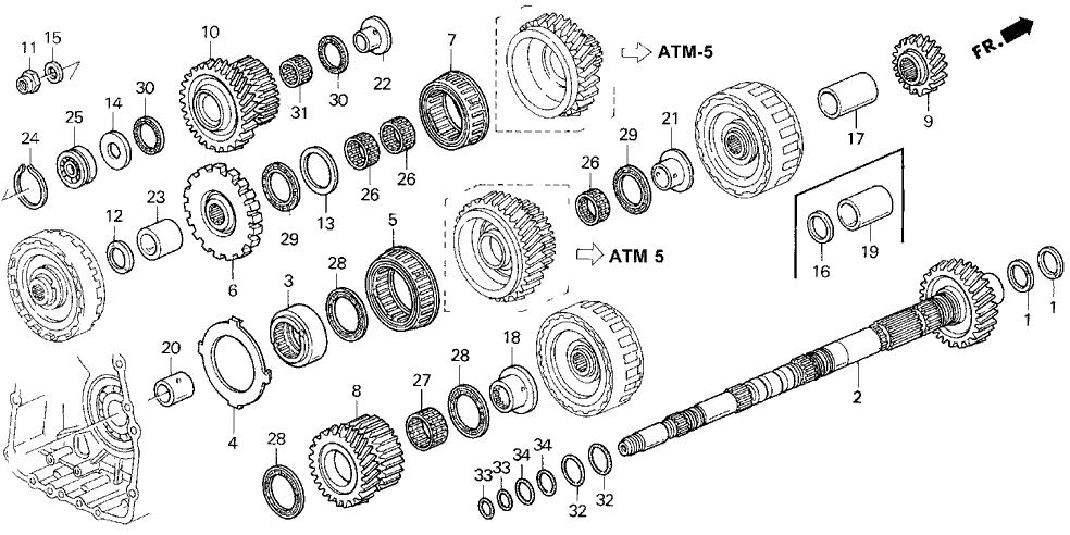 Acura 23425-PY4-003 Clutch Assembly, Low One-Way