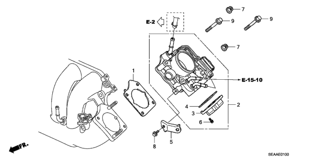 2008 Acura TSX Case (Lower) Diagram for 16430-RTA-J01