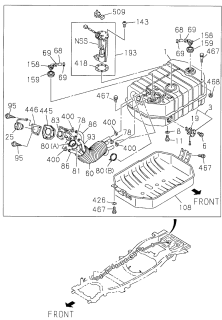 1999 Acura SLX Fuel Pump Diagram for 8-97163-248-1