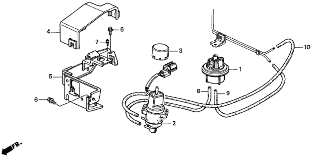 1997 Acura CL Valve Assembly, Frequency Solenoid Diagram for 36190-P13-003