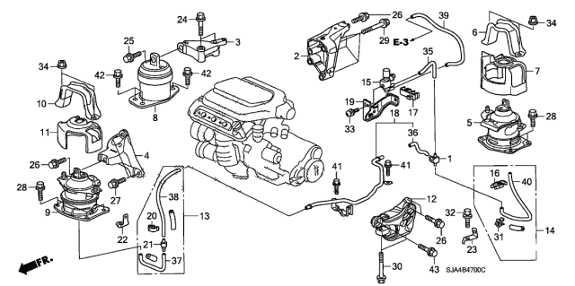 2006 Acura RL Engine Mounts Diagram