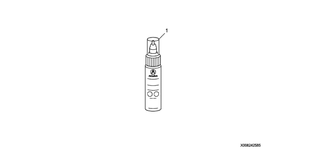 2008 Acura MDX White Pearl Touch-Up Paint Pen Diagram for 08703-NH677PAA-2P