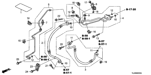 2011 Acura TSX Discharge Hose Diagram for 80315-TL2-A01