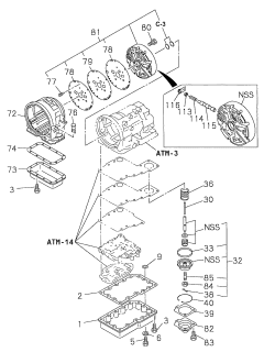 1998 Acura SLX Screw, Servo Piston Diagram for 8-96018-235-0