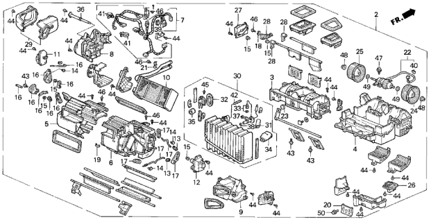 1994 Acura Vigor Valve Assembly, Expansion Diagram for 80220-SL5-A01