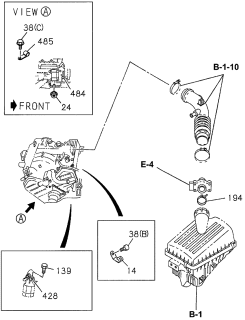 1997 Acura SLX Wiring Harness Bolts - Clips Diagram