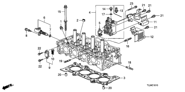 2011 Acura TSX Vtc Filter Assembly Diagram for 15845-RAA-A01