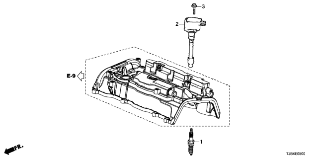2020 Acura RDX Plug Top Coil Assembly Diagram for 30520-59B-013