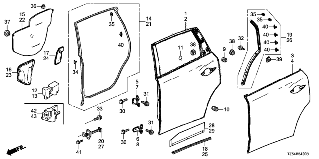 2017 Acura MDX Grommet (15MM) Diagram for 90815-SZA-A01