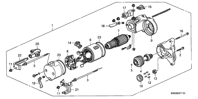 1997 Acura TL Roller, Bearing (Denso) Diagram for 31225-PB2-006