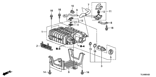 2014 Acura TSX Canister Assembly Diagram for 17011-TL2-A01