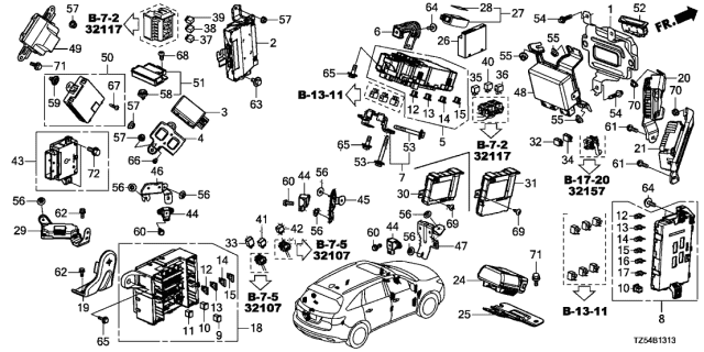 2020 Acura MDX Unit Assembly , EPS Diagram for 39980-TYS-A33