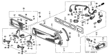 Diagram for 1991 Acura Integra Light Socket - 34305-SH3-A01