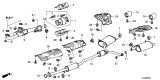 Diagram for 2011 Acura TSX Muffler - 18305-TP1-A02