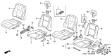 Diagram for 2001 Acura Integra Seat Cover - 81121-ST8-A22ZC