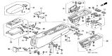 Diagram for 1996 Acura TL Ashtray - 83480-SM4-003ZK