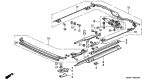 Diagram for 1993 Acura Integra Sunroof Cable - 70400-SK8-003