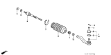 Diagram for 1993 Acura NSX Tie Rod End - 53560-SL0-A01