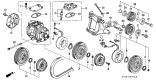 Diagram for 1994 Acura Integra A/C Compressor - 38810-P72-003