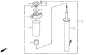 Diagram for 1989 Acura Integra Shock And Strut Mount - 51920-SD2-003