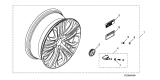 Diagram for Acura TLX Wheel Cover - 08W18-TX4-2M002