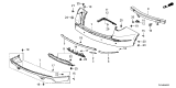 Diagram for Acura Bumper - 04715-TYA-A10ZZ