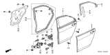Diagram for Acura TSX Door Hinge - 67910-SEA-003ZZ