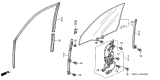 Diagram for Acura Window Motor - 72250-S0K-A13