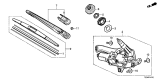 Diagram for Acura Wiper Motor - 76700-TZ5-A01