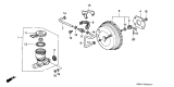 Diagram for Acura Integra Brake Booster - 46400-SK7-A02
