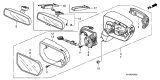 Diagram for 2012 Acura RDX Mirror Actuator - 76210-STK-A01