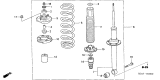 Diagram for 2007 Acura TSX Shock Absorber - 52611-SEC-A04