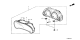 Diagram for 2012 Acura TSX Instrument Cluster - 78100-TP1-A02