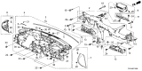 Diagram for Acura TLX Instrument Panel - 77100-TGV-A15ZA