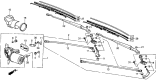Diagram for 1988 Acura Integra Wiper Blade - 76630-SH2-G02