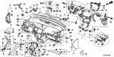 Diagram for 2014 Acura TSX Instrument Panel - 77103-TL0-G02ZA