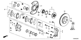 Diagram for Acura ILX Brake Pad Set - 45022-T2F-A01