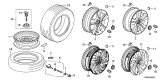 Diagram for Acura ILX Hybrid Tire - 42751-CTL-007