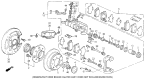 Diagram for Acura Vigor Brake Dust Shields - 43255-SM4-954