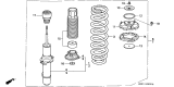 Diagram for Acura Legend Coil Spring Insulator - 51686-SP0-004