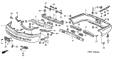 Diagram for Acura CL License Plate - 71180-S3M-A00