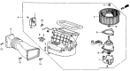 Diagram for 1989 Acura Integra Blower Motor Resistor - 39473-SD2-A61