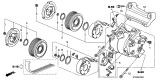 Diagram for Acura A/C Compressor - 38810-RWC-A03
