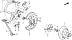 Diagram for 1987 Acura Legend Brake Dust Shields - 43255-SG0-010