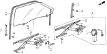 Diagram for 1986 Acura Integra Window Regulator - 75310-SD2-003