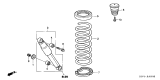 Diagram for Acura MDX Coil Spring Insulator - 52748-S0X-A00