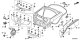Diagram for Acura ZDX Tailgates - 68100-SZN-A90ZZ