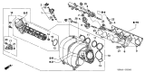 Diagram for 2006 Acura RSX Intake Manifold Gasket - 17055-PNA-004