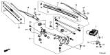 Diagram for Acura Wiper Pivot Assembly - 76530-TY2-A01